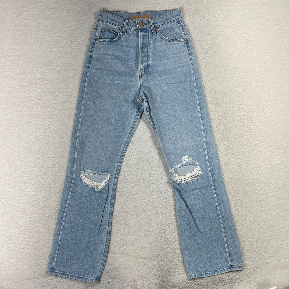 Mother Snacks The Tippy Top Sweet Tooth Ankle Jeans Size 24 (Fits 24x26) Light